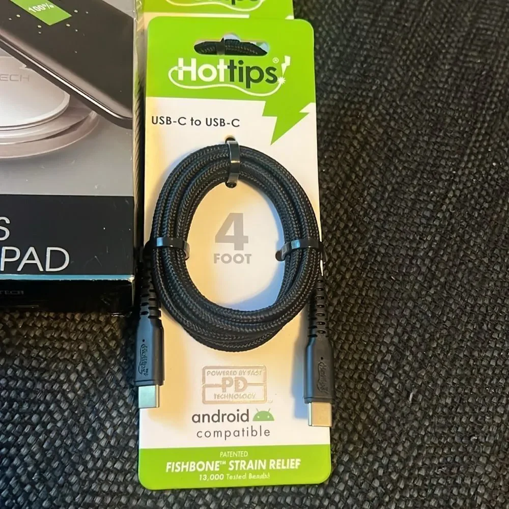 Bytech Wireless Charging Pad and Hot Tips Cables